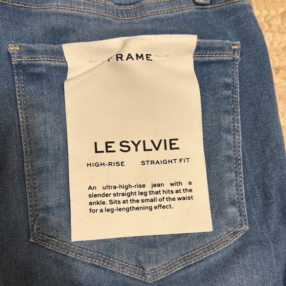 FRAME Le Sylvie Slender Straight Jeans 27 - Picture 3 of 6